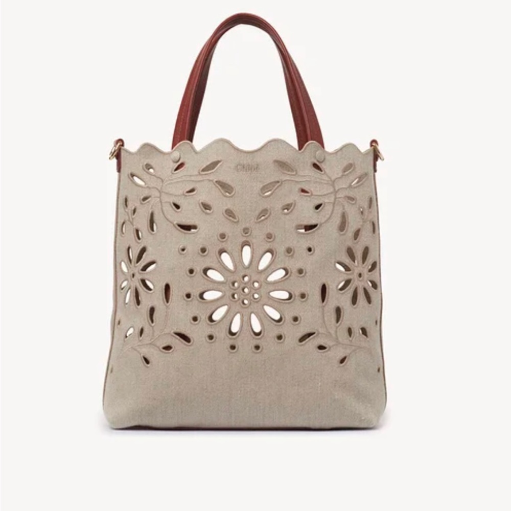 Chloe Kamilla natural cross body tote, used twice